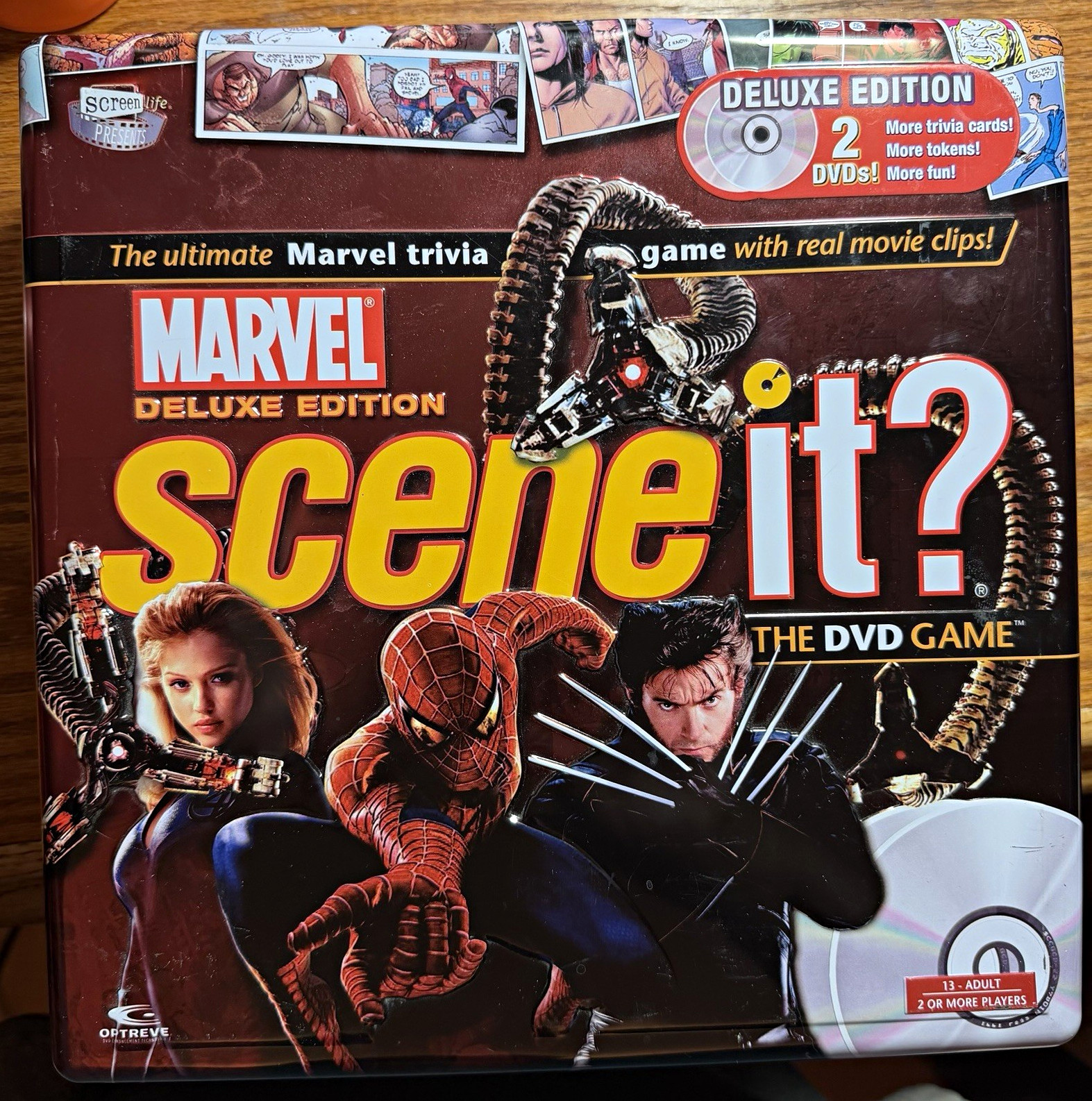 Screenlife Marvel Scene It? Deluxe Edition DVD Trivia Game 2+ Players