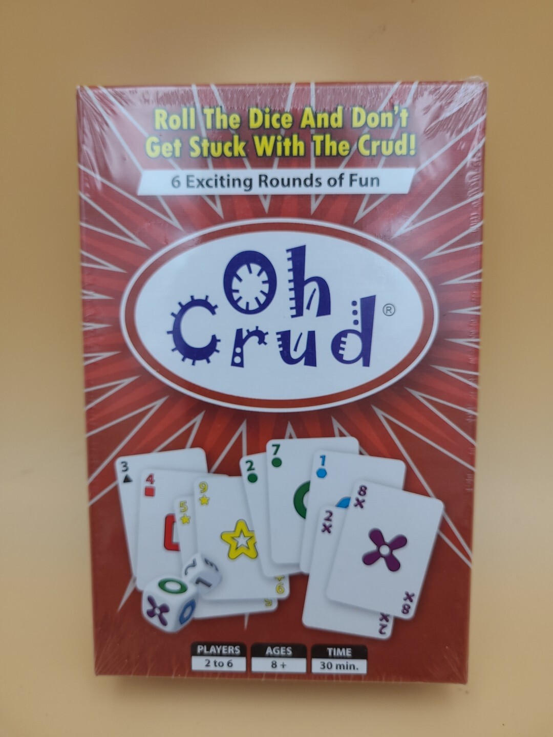 Oh Crud Card and Dice Game, Family Card Game for 2-9 Players, Strategy Card Game