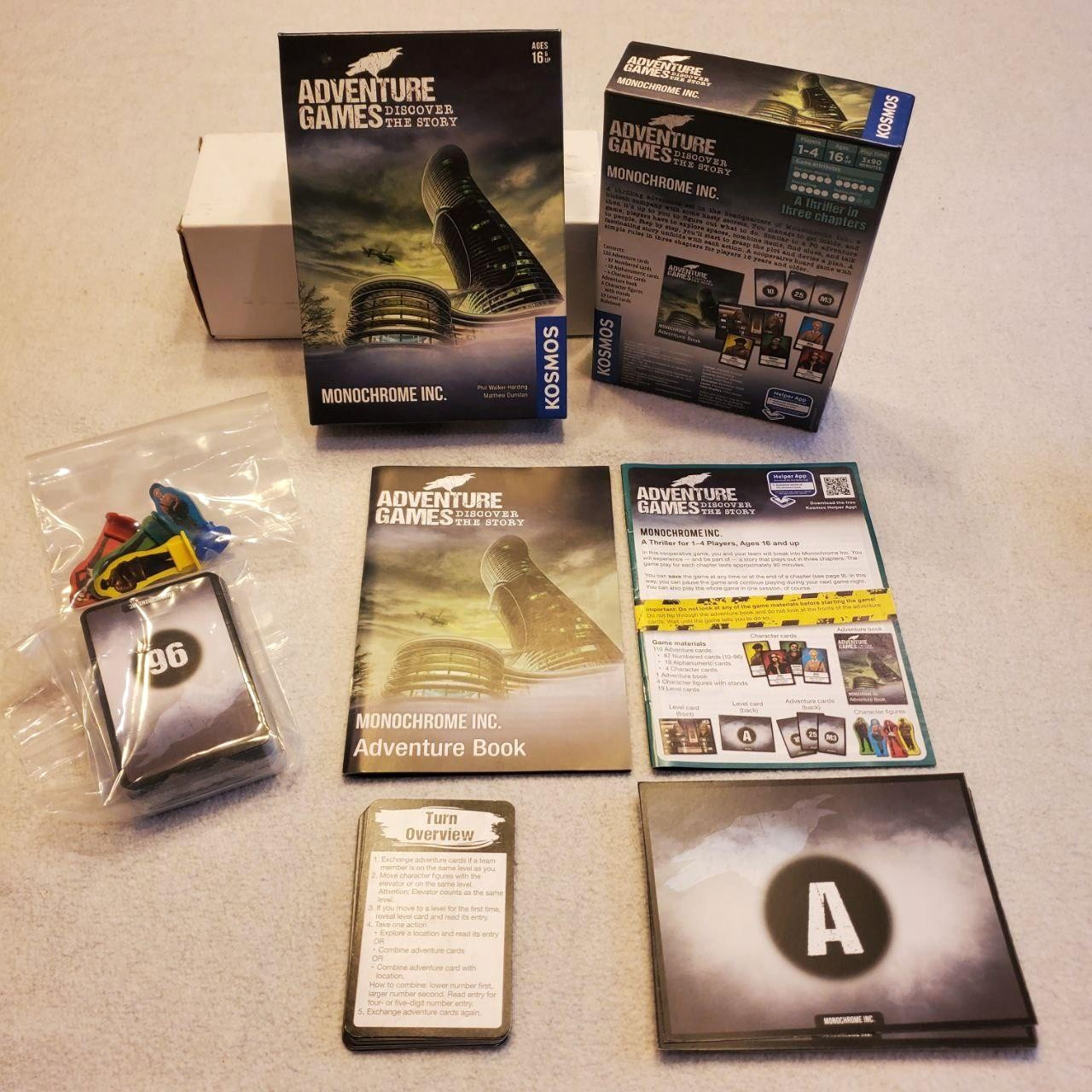 Adventure Games Monochrome Inc Board Game Kosmos 1-4 Players 16+ Coop Story