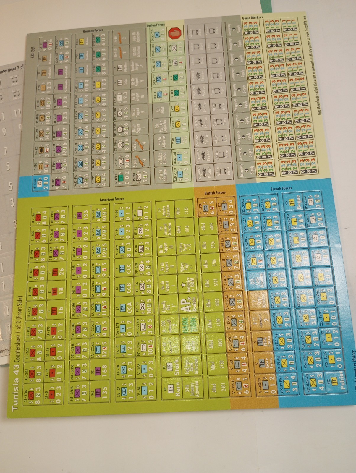 Tunisia 43 Moments in History Game Complete Unpunched