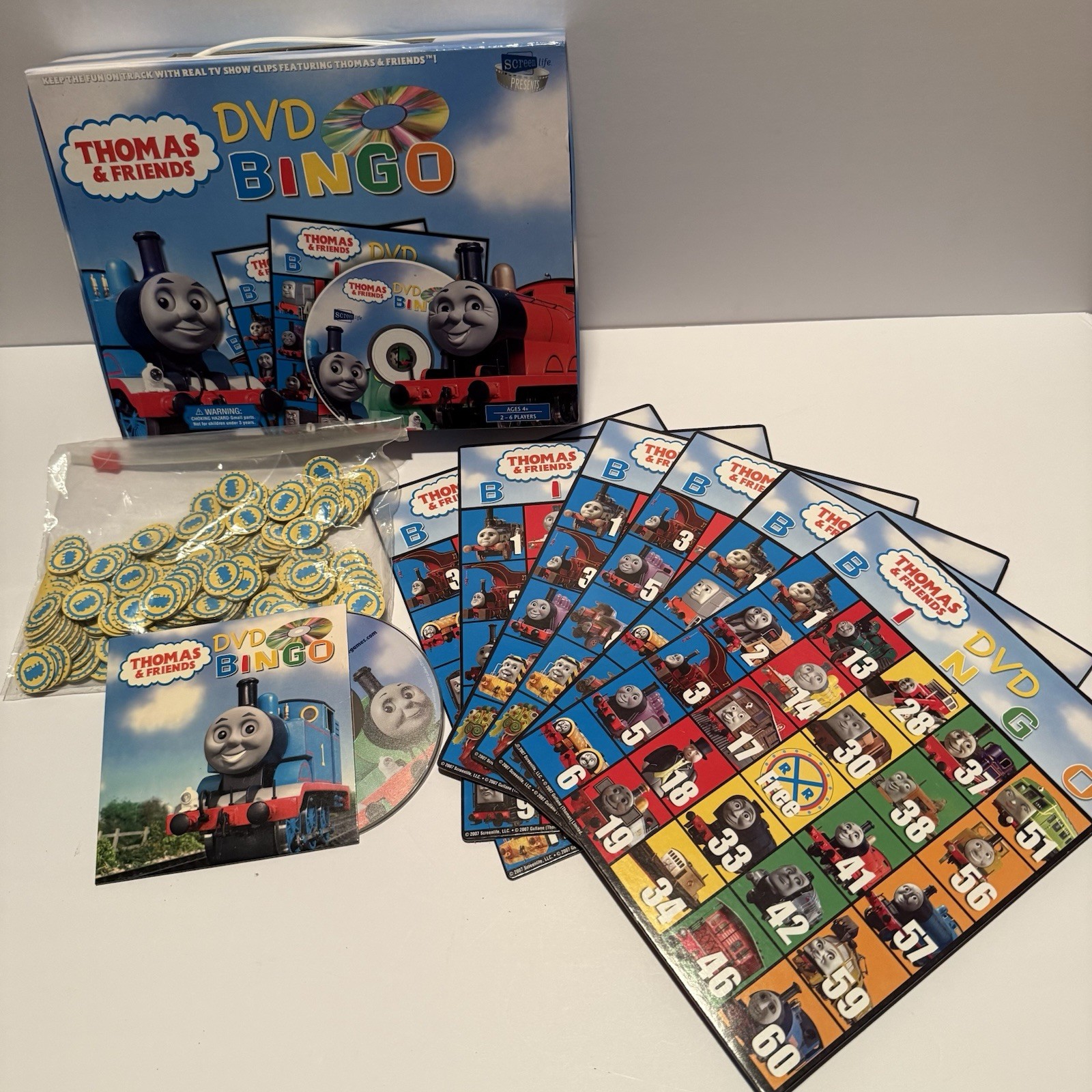Screenlife Thomas & Friends DVD Bingo Complete Game 2-6 Players Ages 4+