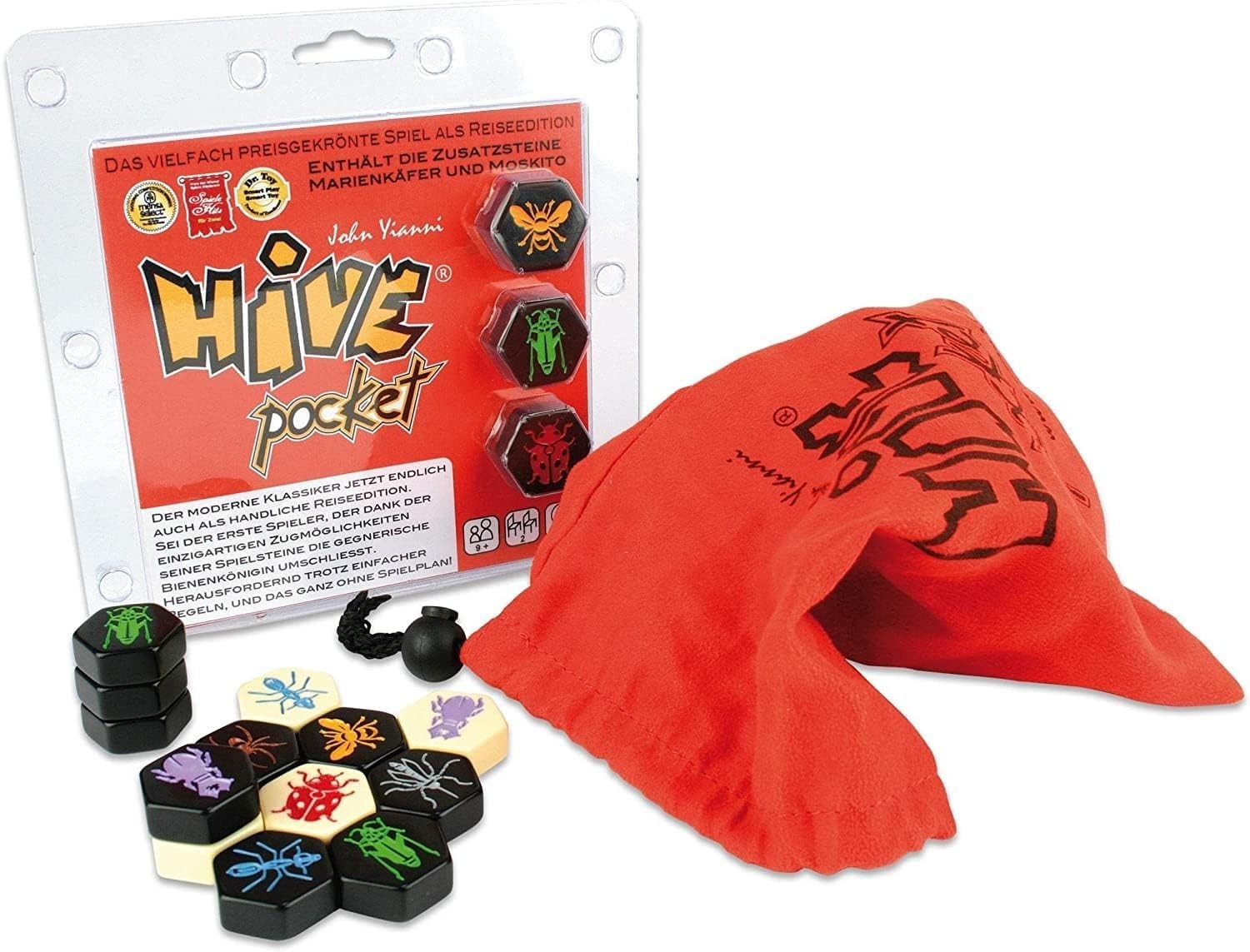 Strategic Hive Pocket Game for 2 – Includes Expansions, Ideal for On-the-Go Fun