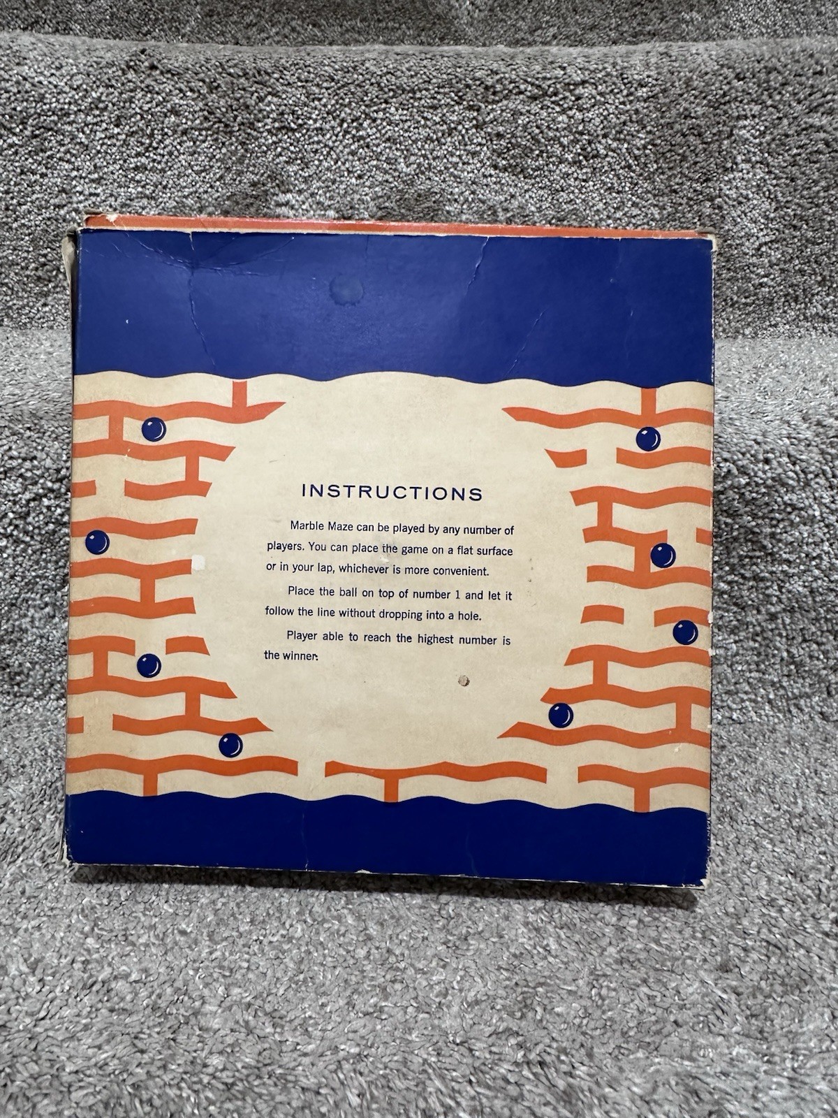 Vintage Hasbro Marble Maze Skill Game in Original Box