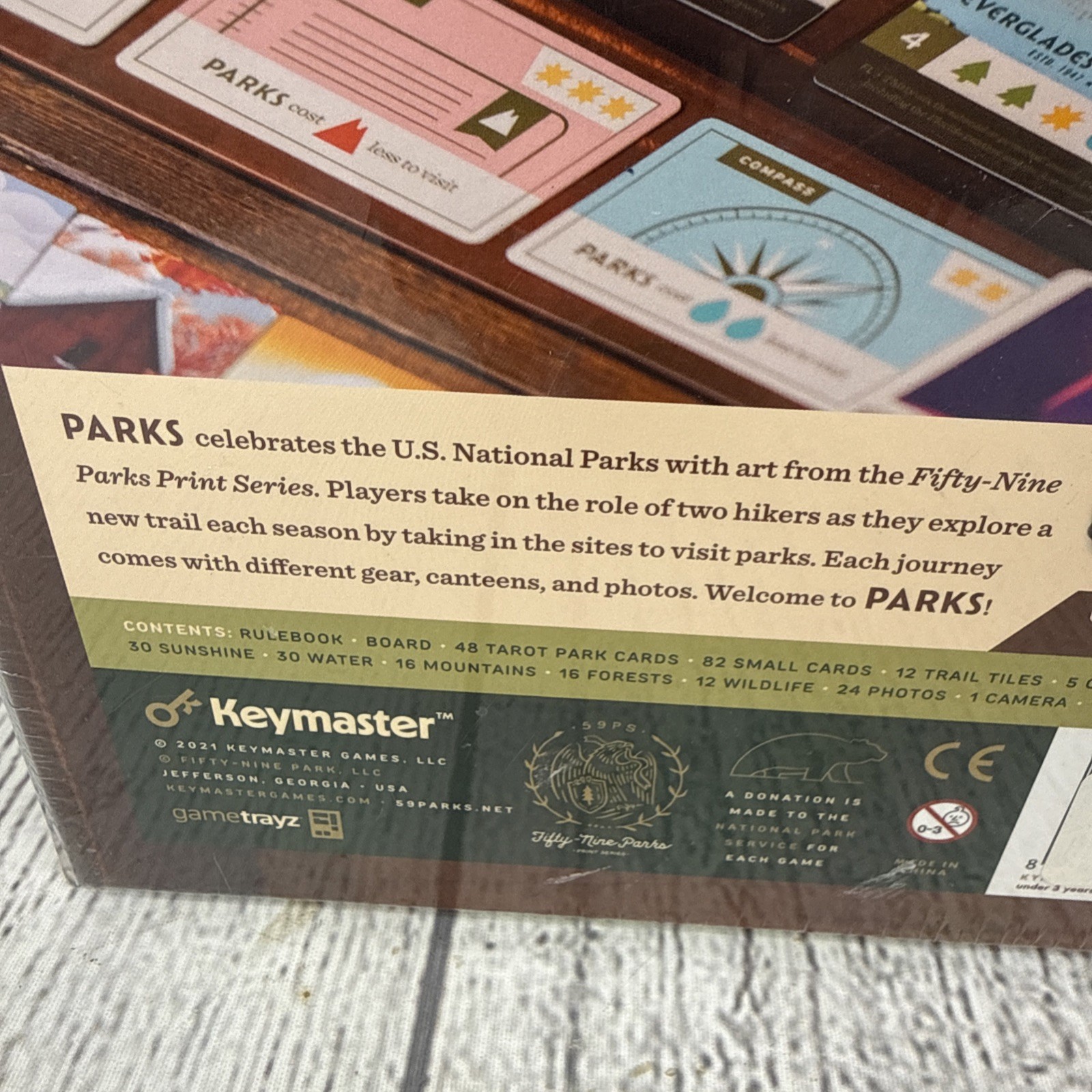 Keymaster Games 59 National Parks Board Game New Sealed KYM0501 First Edition