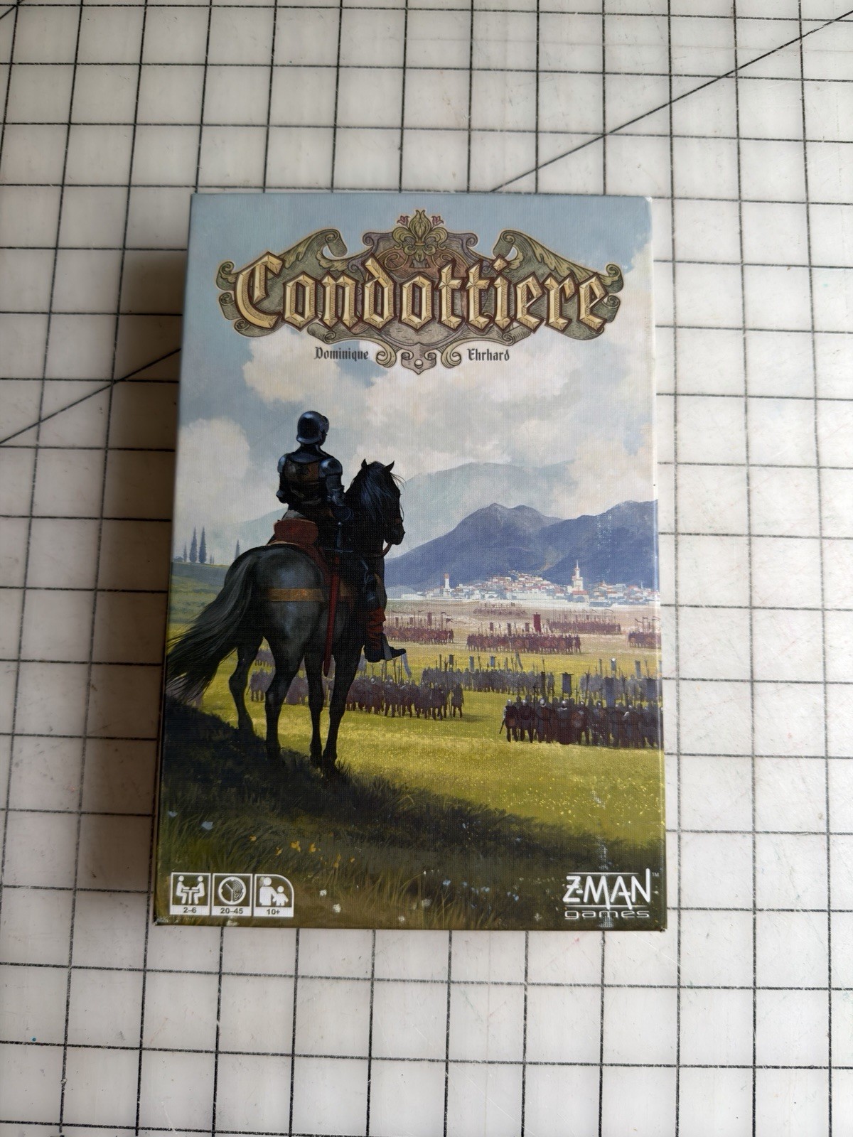 Condottiere Board Game Dominique Ehrhard 2018 Z-Man Games OOP – 100% Complete