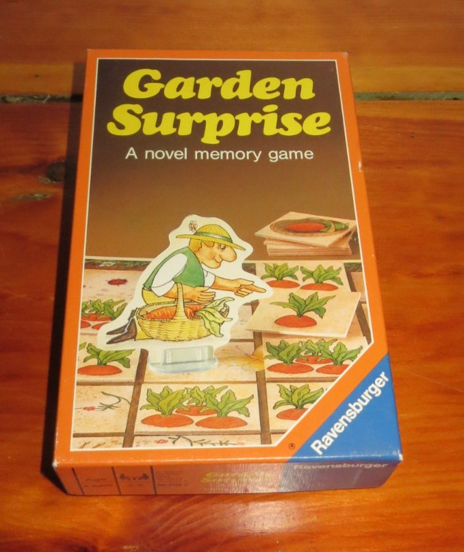 RARE & Vintage “Garden Surprise” Memory Game by Ravensburger – 1986 – Complete