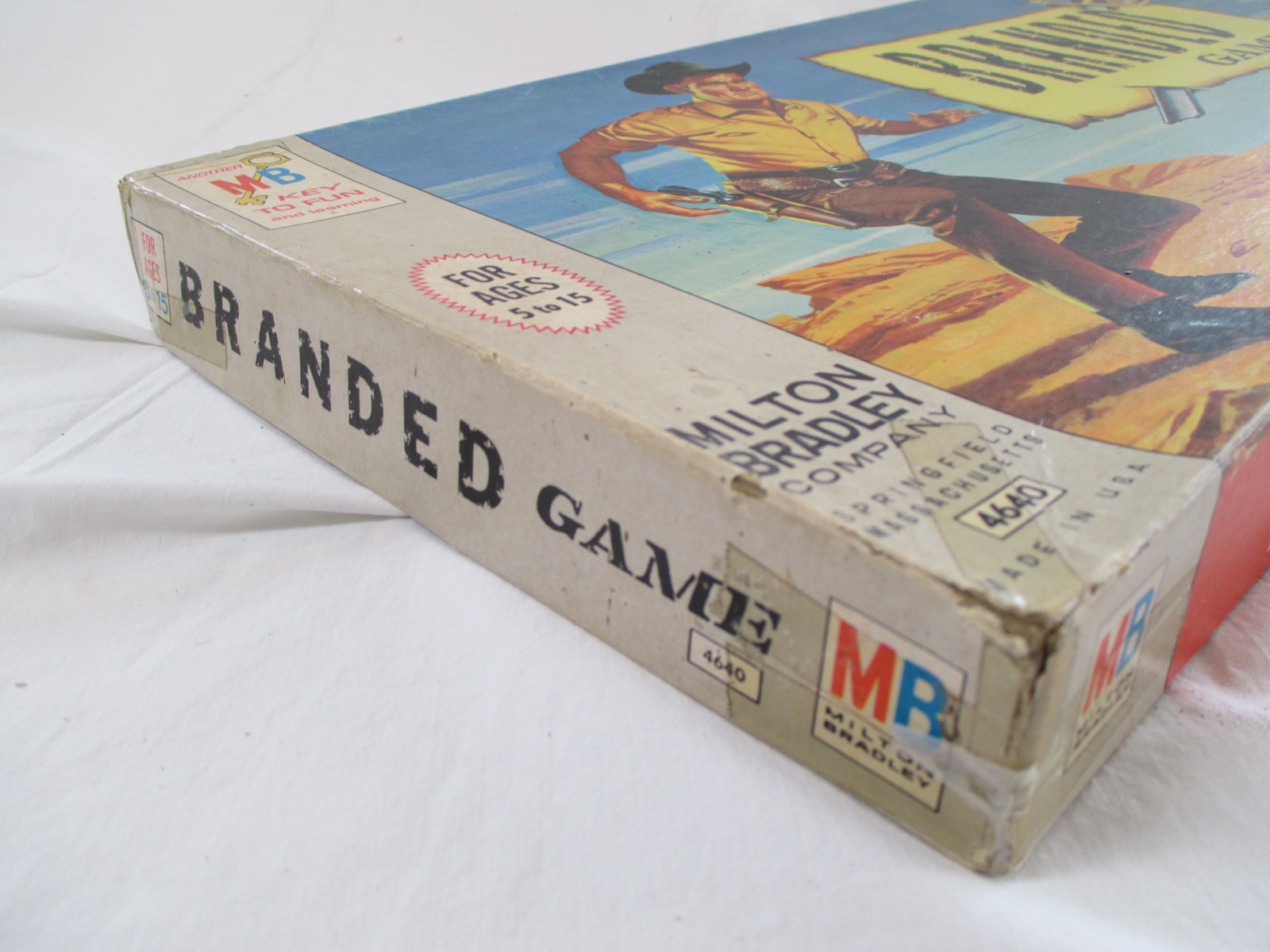 Vtg. BRANDED Milton Bradley Board Game Vintage Western 1966 May be Incomplete.