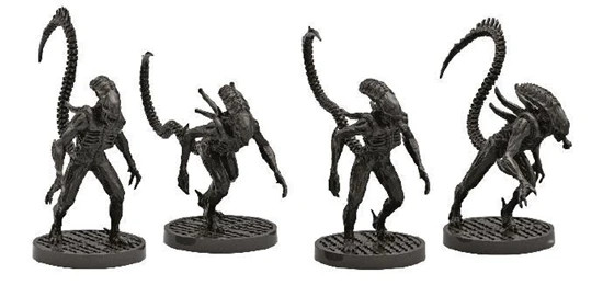 Gale Force 9 Aliens Tabletop Miniatures Alien Warriors Sprue of 4 Aliens Unpaint