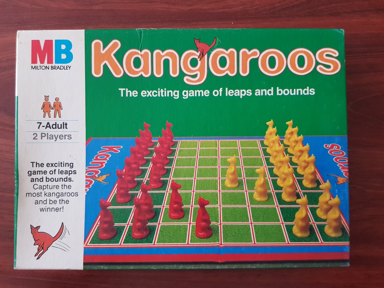 Board Game – Kangaroos Milton Bradley Australia 1985 Checkers 4109