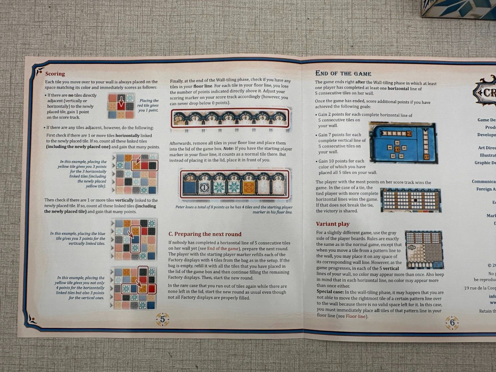 AZUL Tile Board Game by Michael Kiesling Next Move Plan B Games Complete EUC