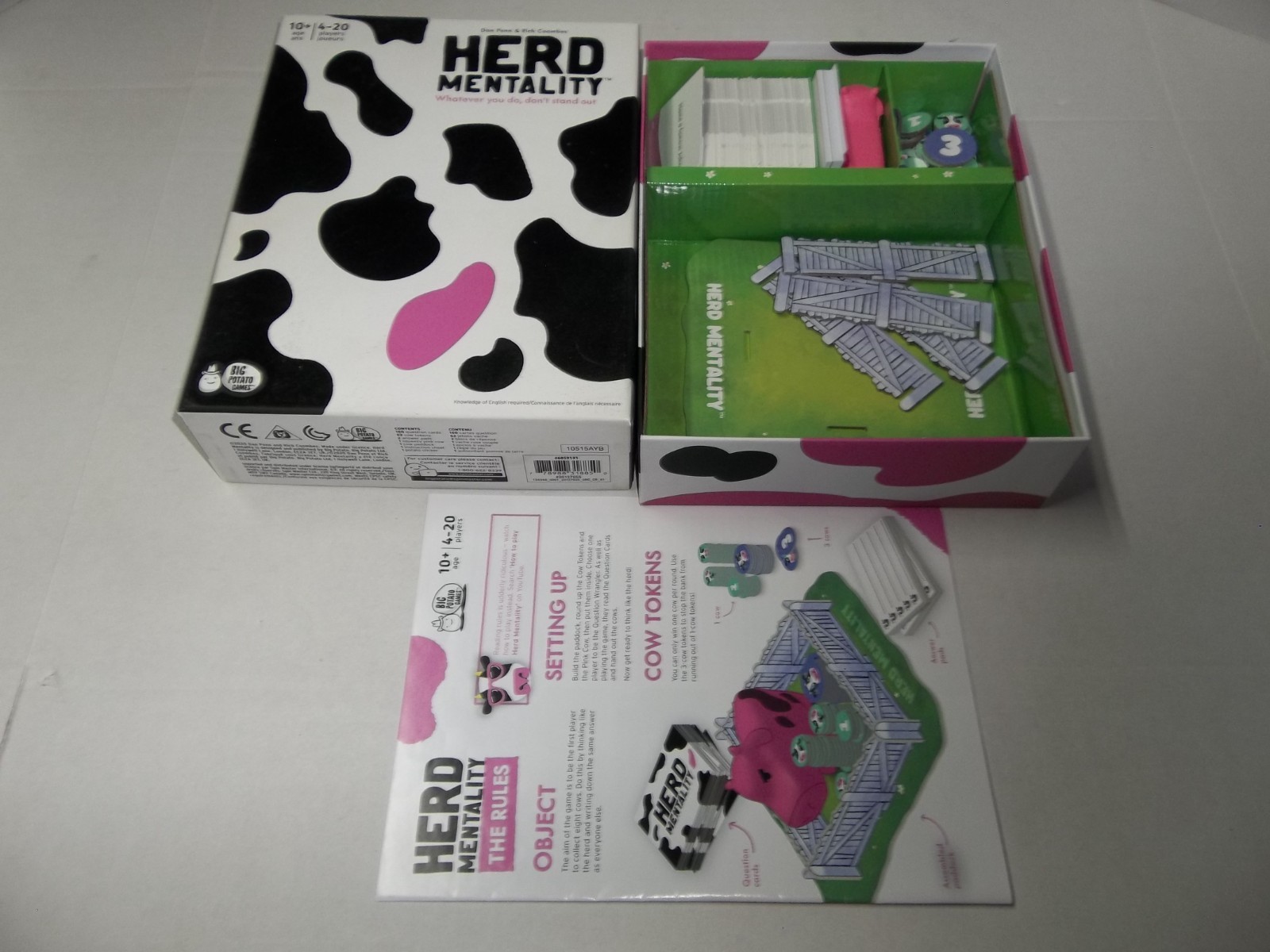 Herd Mentality: Udderly Hilarious Board Game Complete by Big Potato 2022
