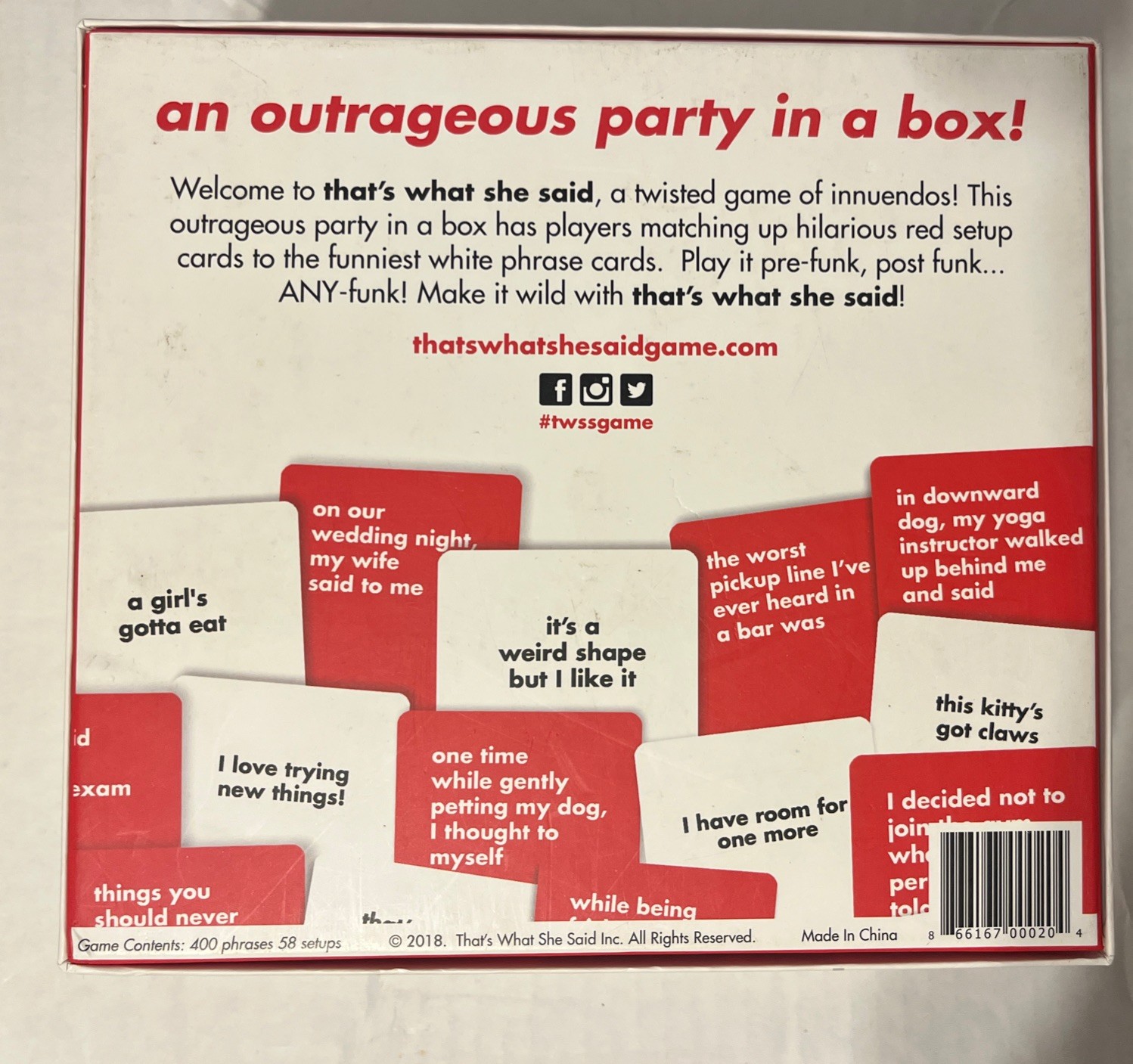 That’s What She Said The Party Game of Twisted Innuendos – TWS13777245