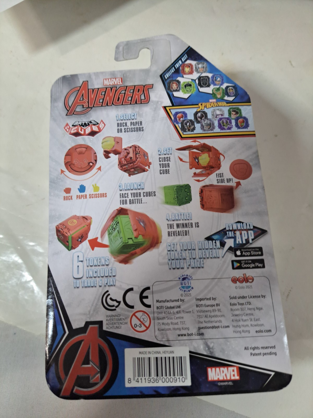 Marvel Avengers Captain America VS Black Panther Rock, Paper & Scissors Game