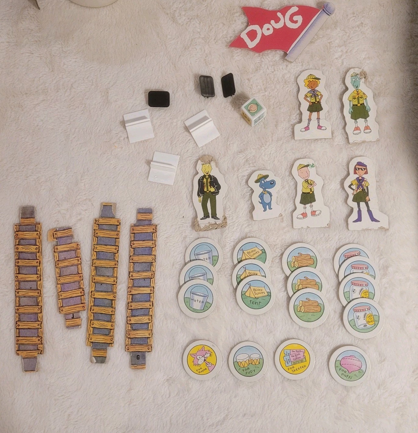 Doug – “The Bluffscouts’ Adventure” 3-D Boardgame by Parker Brothers For Parts