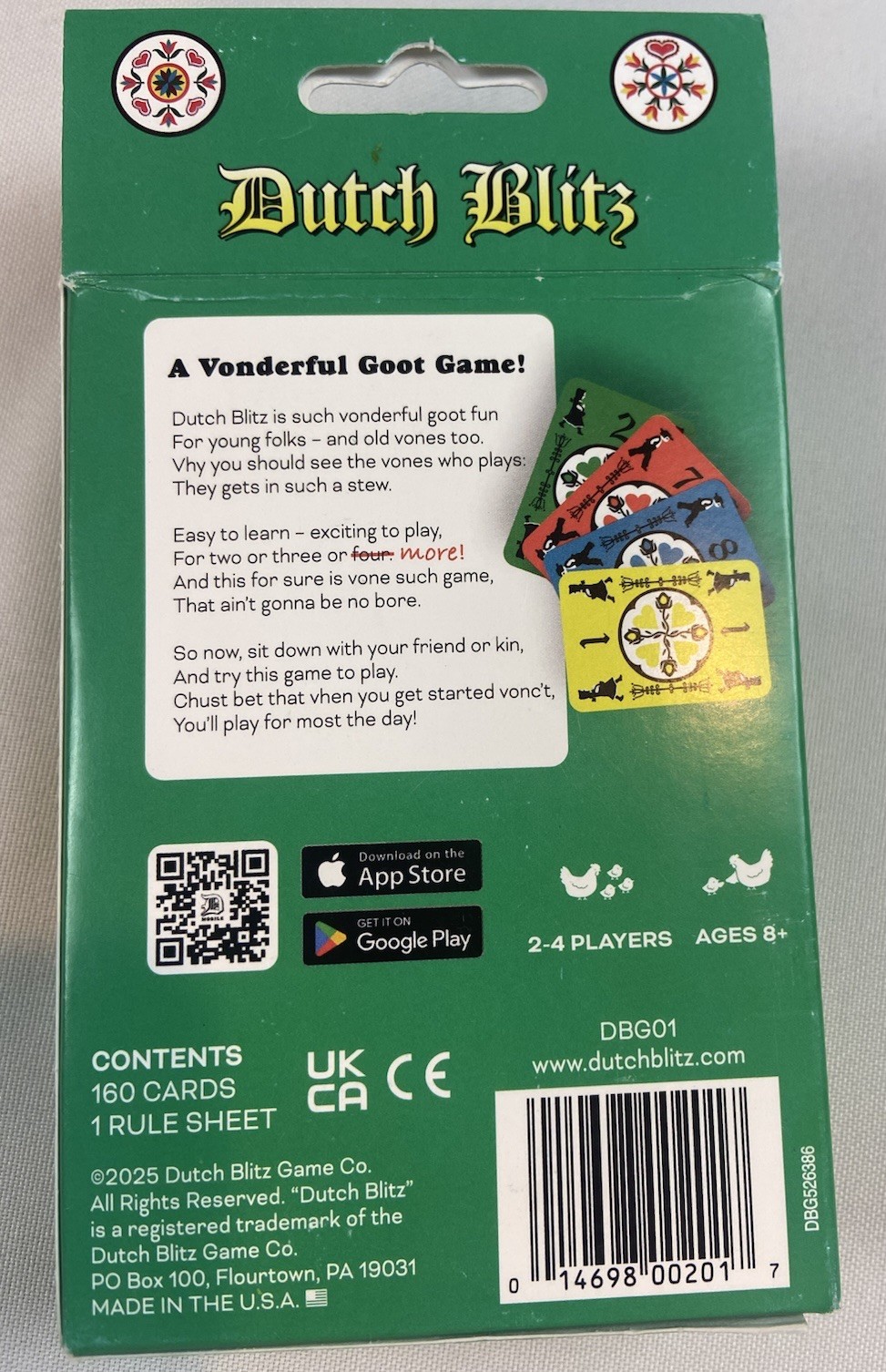Dutch Blitz Game Sealed