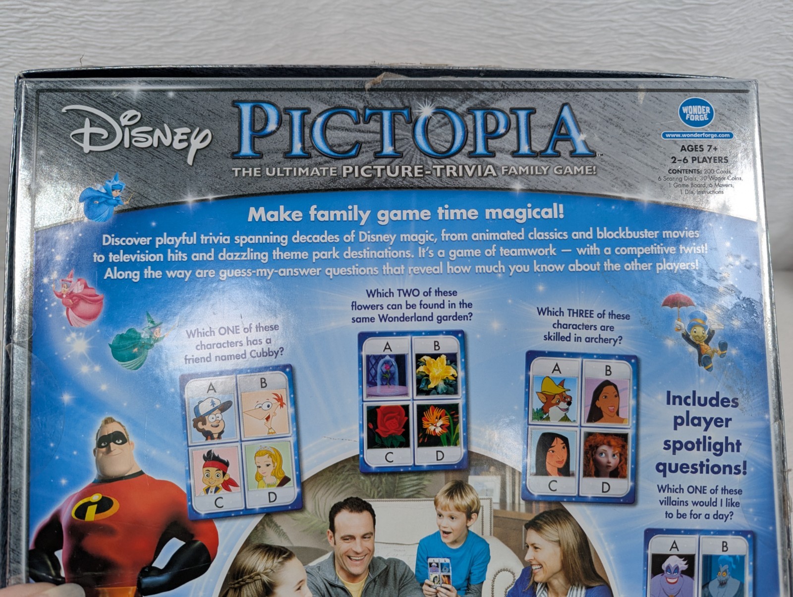 Pictopia Picture Trivia Disney Edition Board Game2-6 Players Age7+