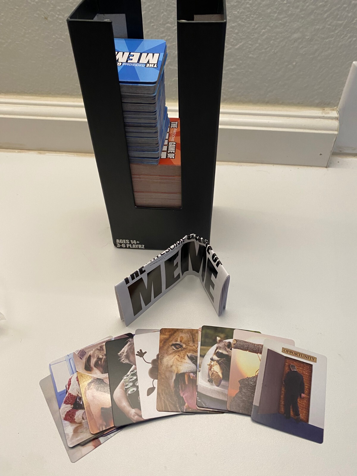 The Awesome Game of Meme Cards Game Ages 14+ 3-6 Players