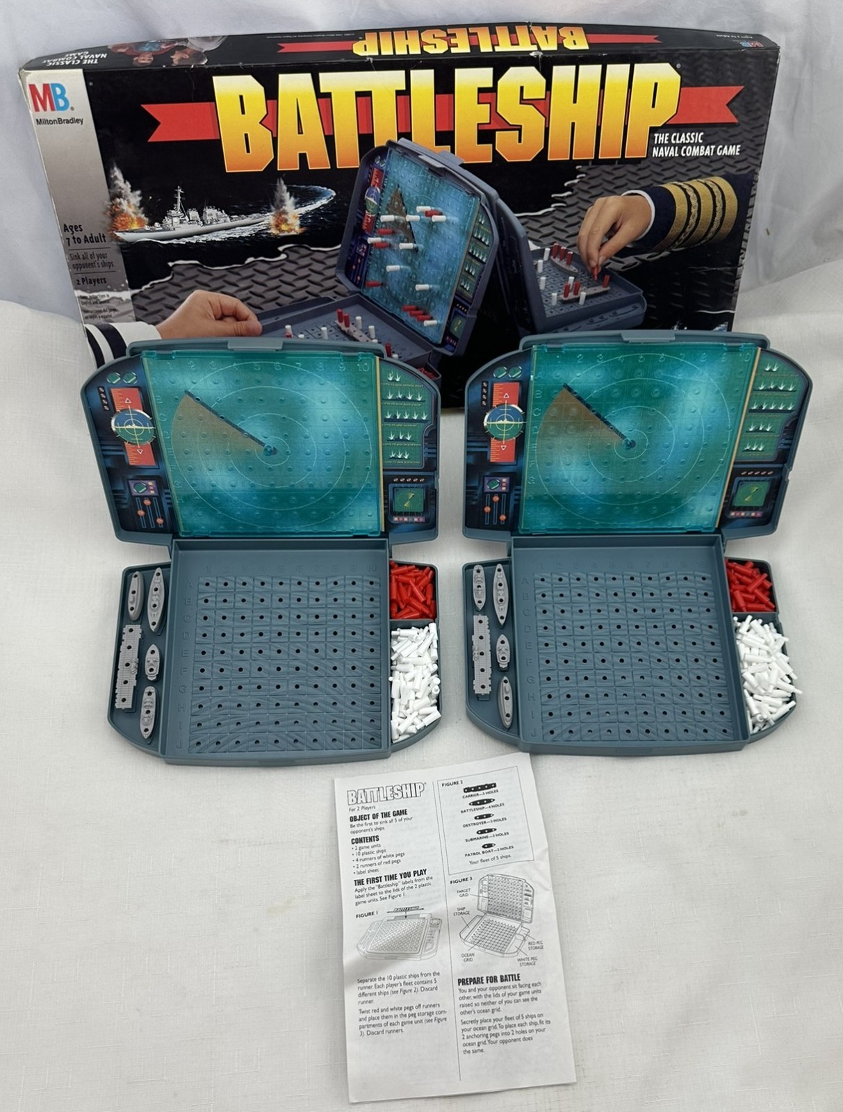 1996 Battleship Game by Milton Bradley Complete in Great Condition FREE SHIPPING