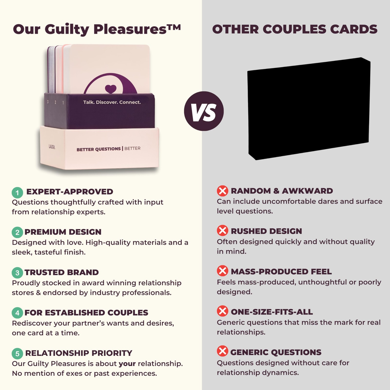 Our Guilty Pleasures Couples Card Game Perfect for Date Night – The Best Spic…