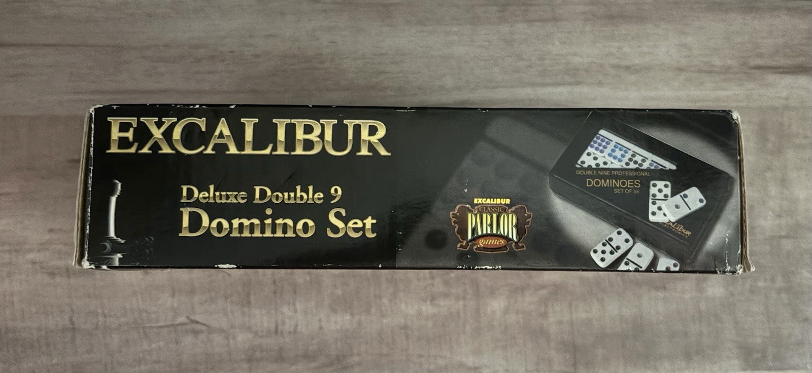 Excalibur Deluxe Double 9 Domino Set, Unused in Original Shrink-Wrap