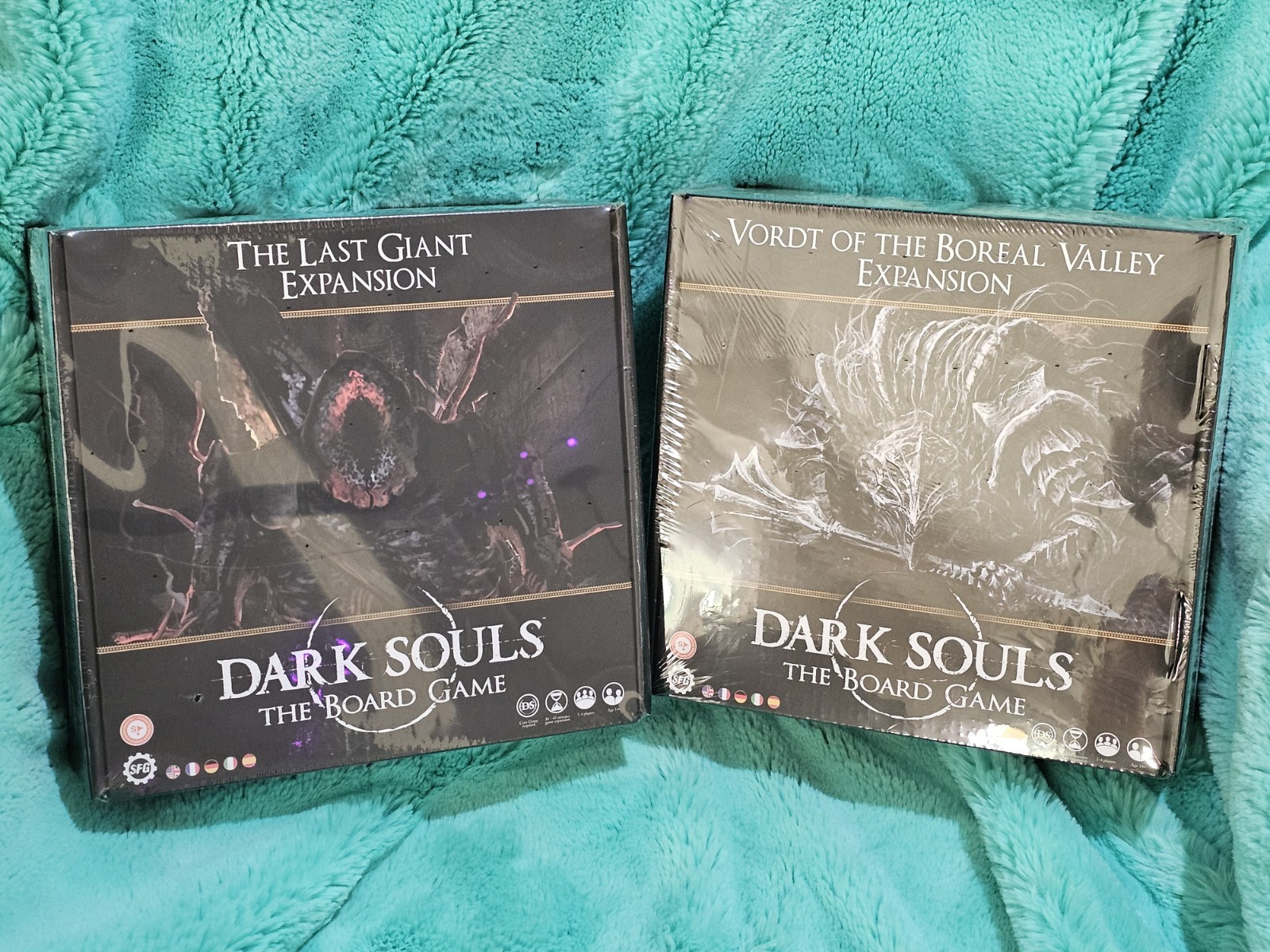 Dark Souls Board Game – The Last Giant AND Vordt of the Boreal Valley – NEW Lot