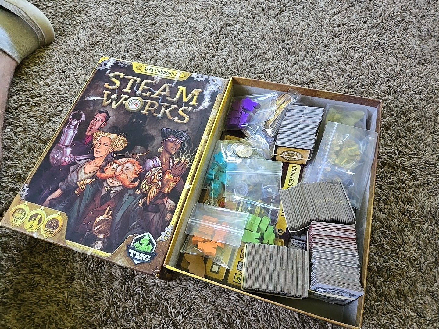 Steam Works Board Game by Alex Churchill Tasty Minstrel Games