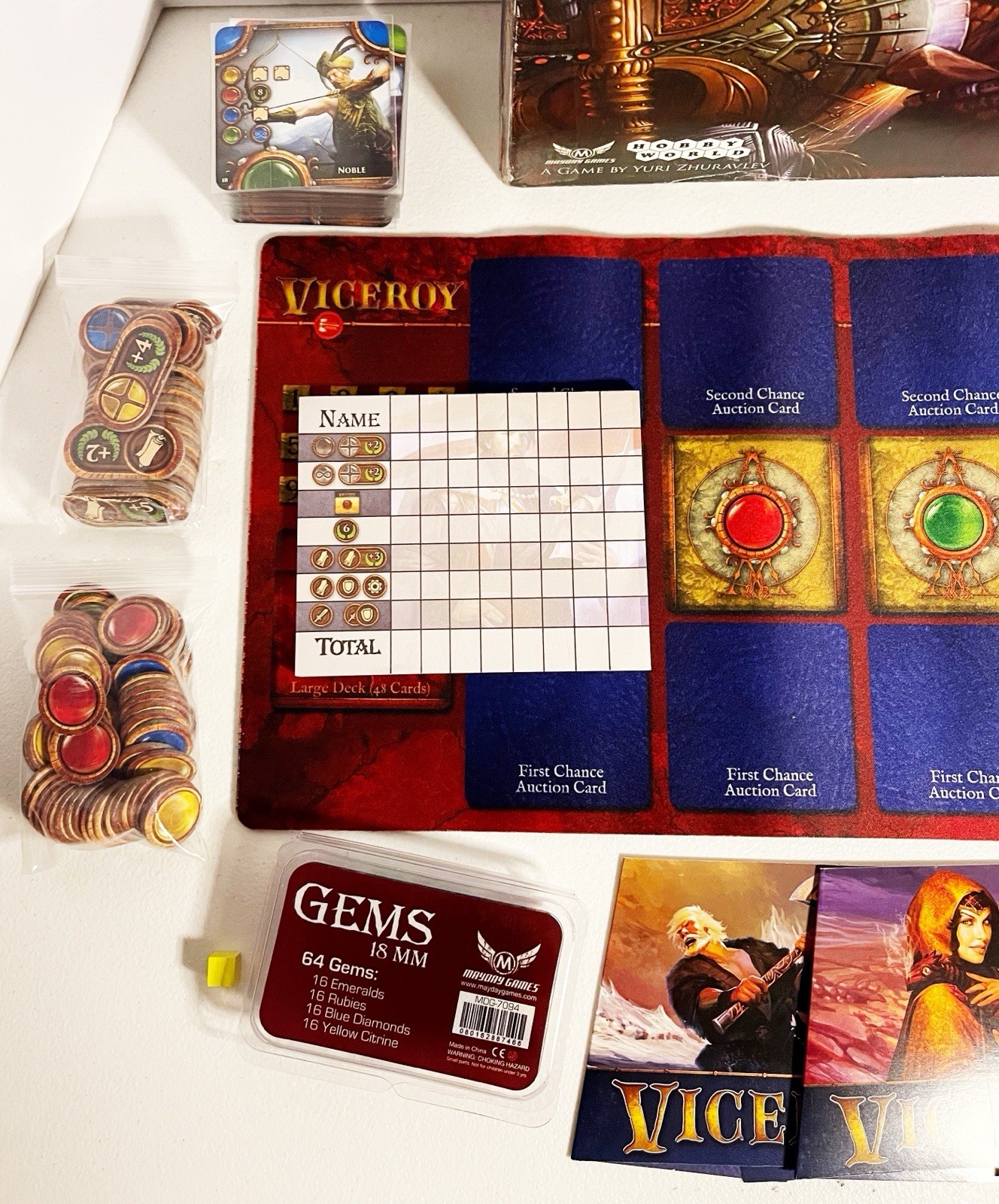 2015 Viceroy Kickstarter Board Game Complete Limited Edition 542/1000 Mayday VG