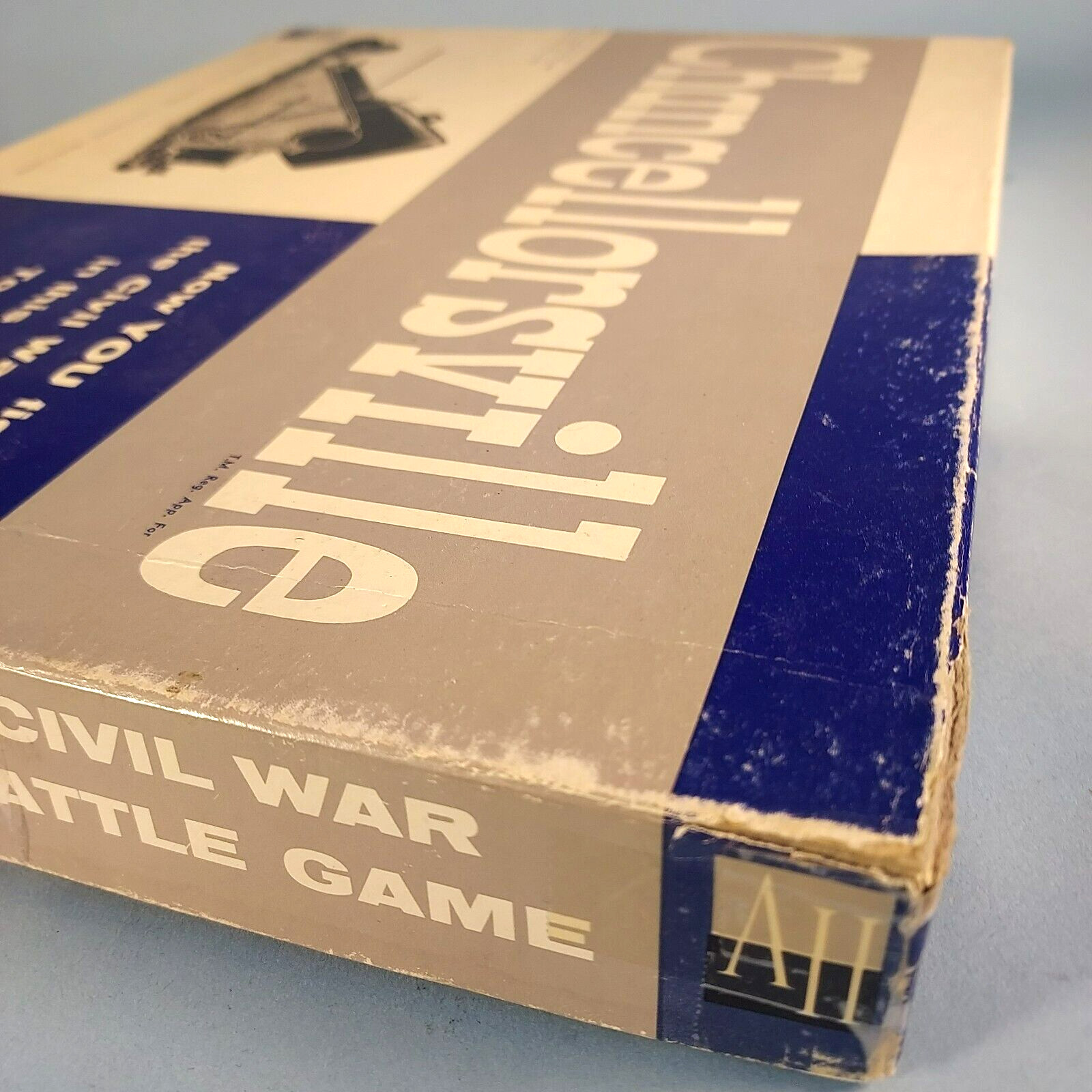 CHANCELLORSVILLE Civil War Battle Game Avalon Hill 1961 Excellent