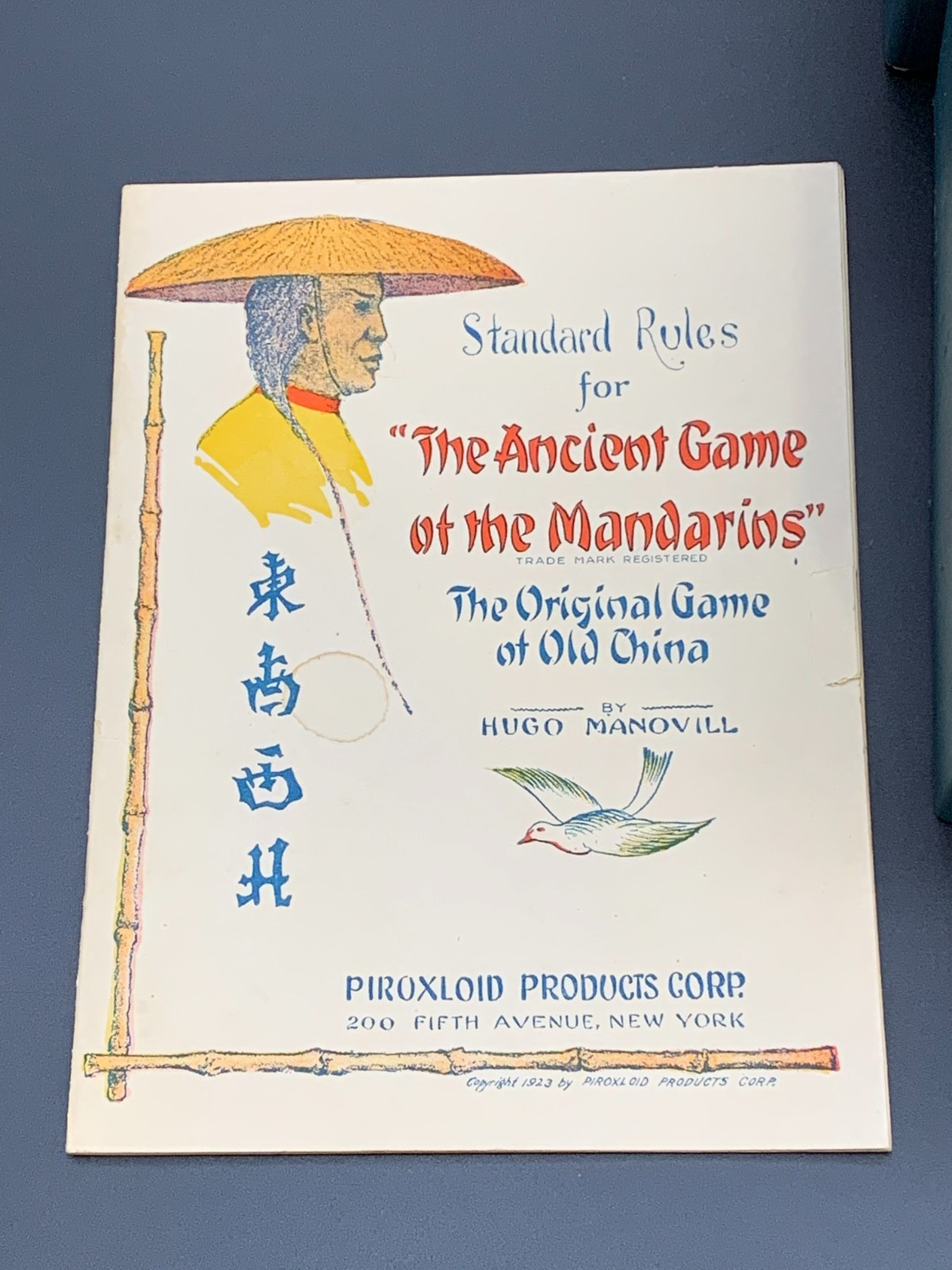 VINTAGE HILLSON’S ANCIENT GAME OF MANDARINS CHINESE MA CHIANG MAHJONG w/ BOX