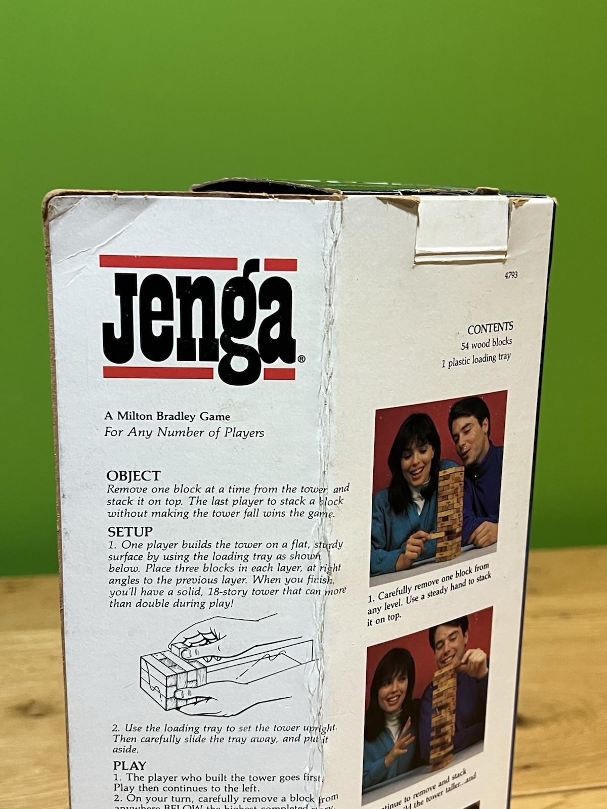 Hasbro Milton Bradley Jenga #4793 1986 Edition