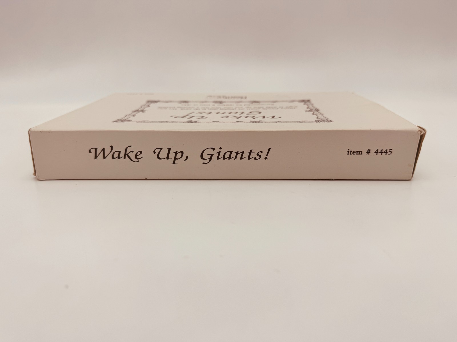 Wake up Giants HearthSong Vtg 1993 Wooden Dice Game Counting Math Home School