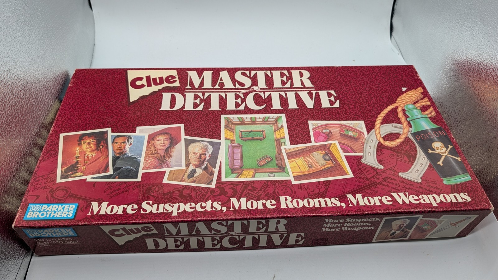 Clue Master Detective Board Game Vintage 1988 Parker Brothers 100% Complete