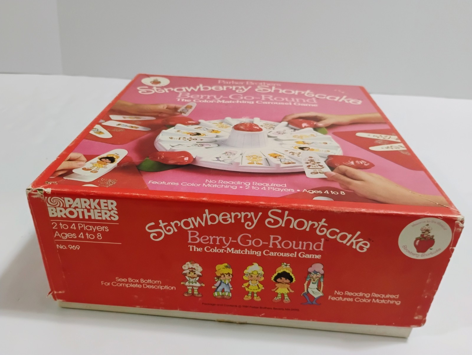 Vintage 1981 Strawberry Shortcake Berry-Go-Round Color Matching Carousel Game…