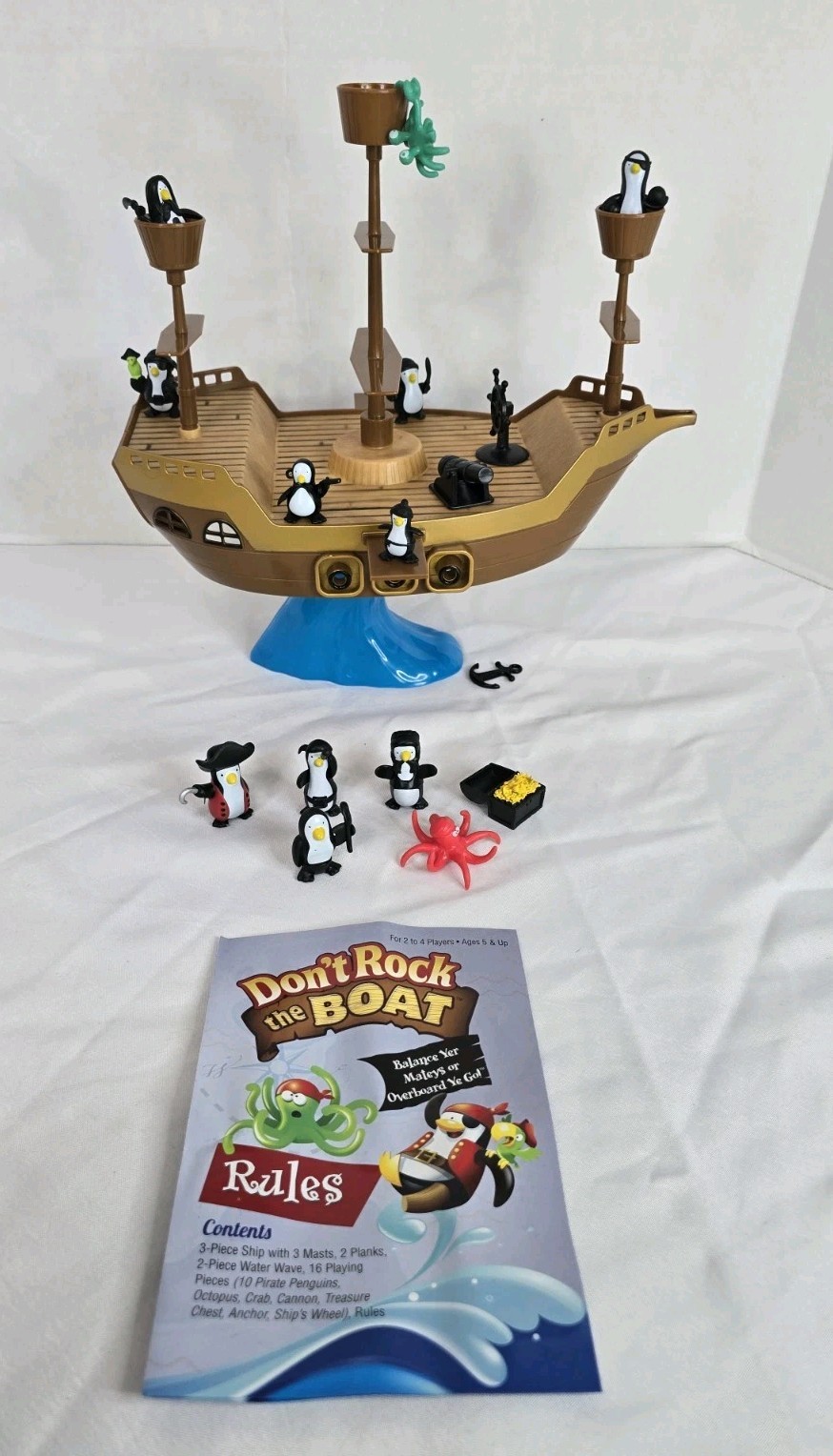 ​Don’t Rock The Boat Pirate Game 100% Complete PlayMonster Penguin Balancing