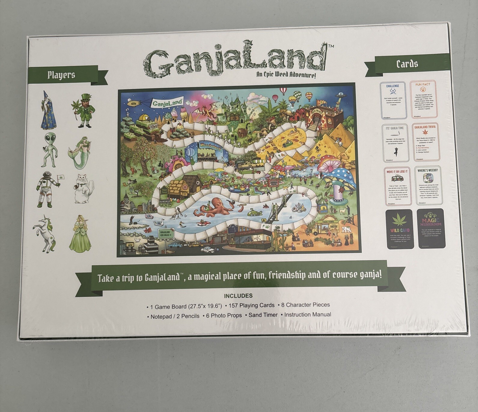 GanjaLand an Epic Weed Adventure Board Game – Brand NEW Factory SEALED