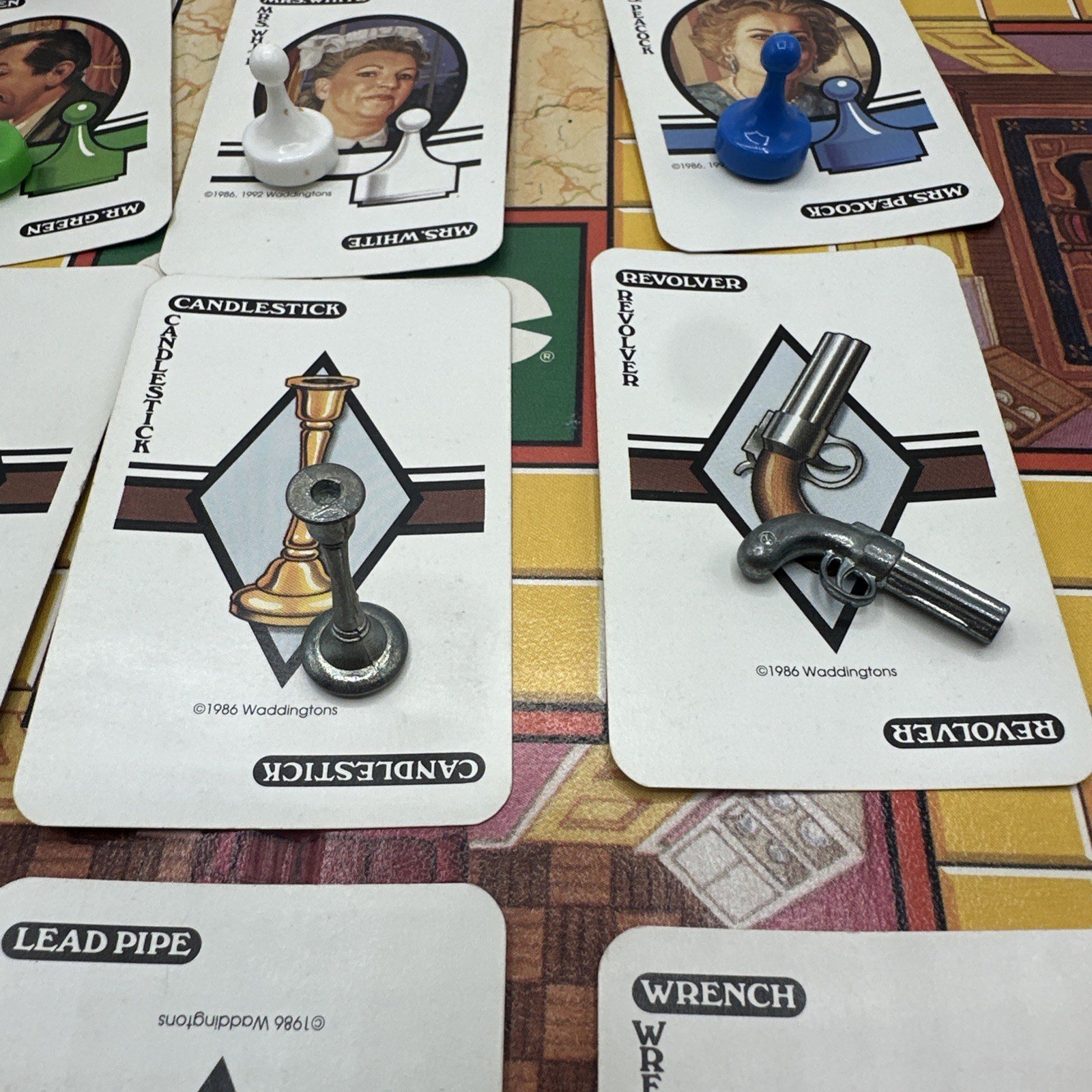 Vintage Clue Board Game 1992 Classic Detective Parker Brothers COMPLETE