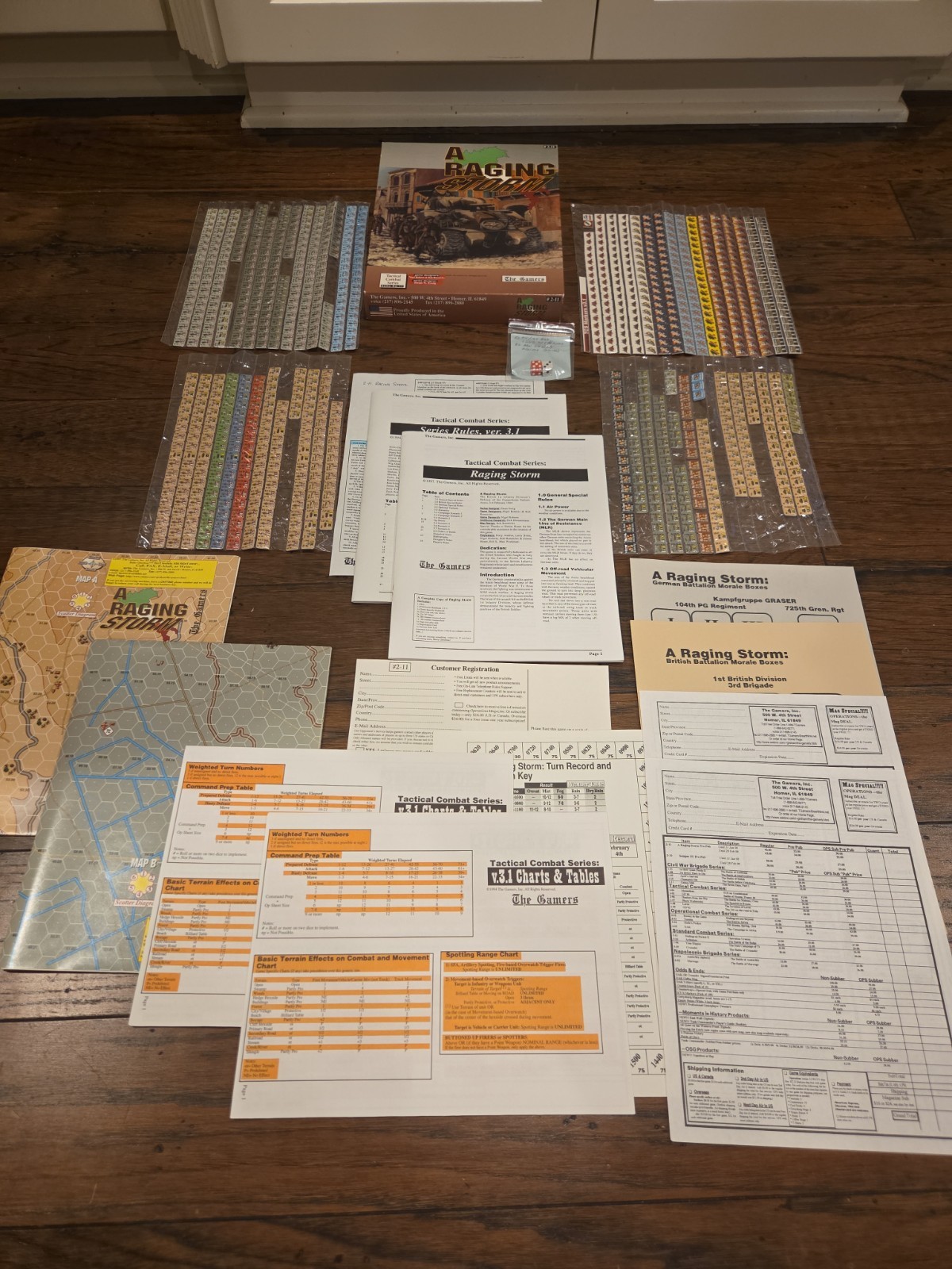 The Gamers Tactical Combat Series A Raging Storm 1997 Wargame