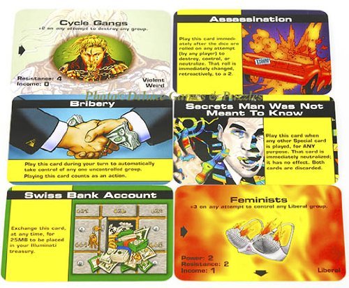 Illuminati 2nd Edition The Game Of Conspiracy Steve Jackson Games SJG 1387 Card