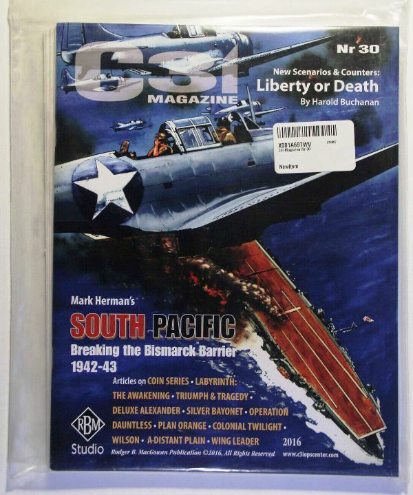 NEW, C3i #30, with all inserts and stand alone EOTS game module: South Pacific