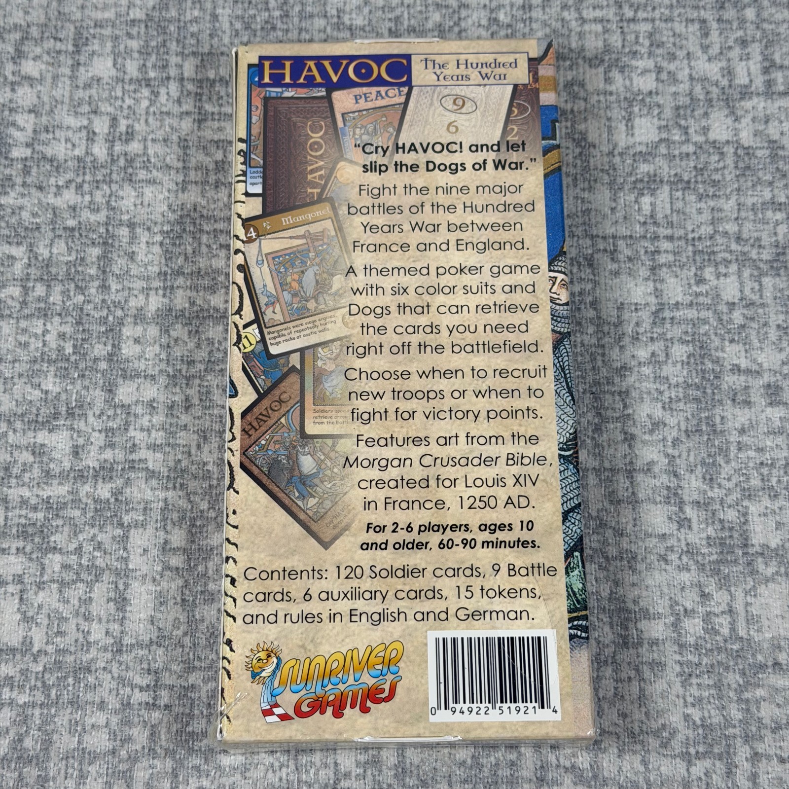 HAVOC The Hundred Years War Game By KC Humphrey Sunriver Games Sealed NEW!