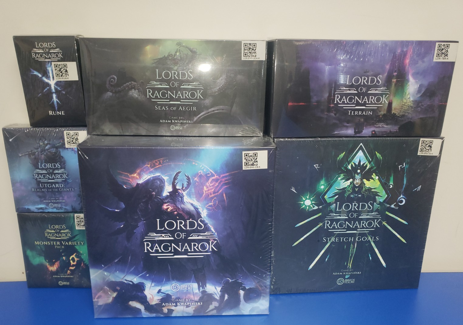 Lords of Ragnarok Core Game + 6 Expansions Awaken Realms Brand New SEALED