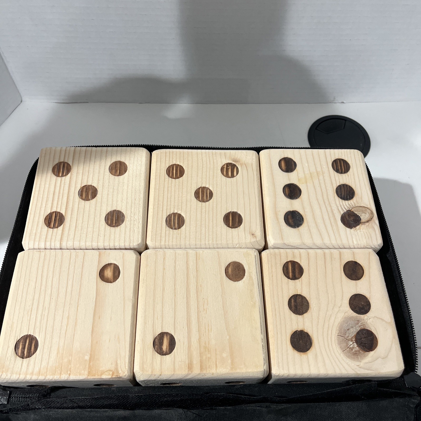 Hey! Play Giant Wooden Yard Dice used with bag