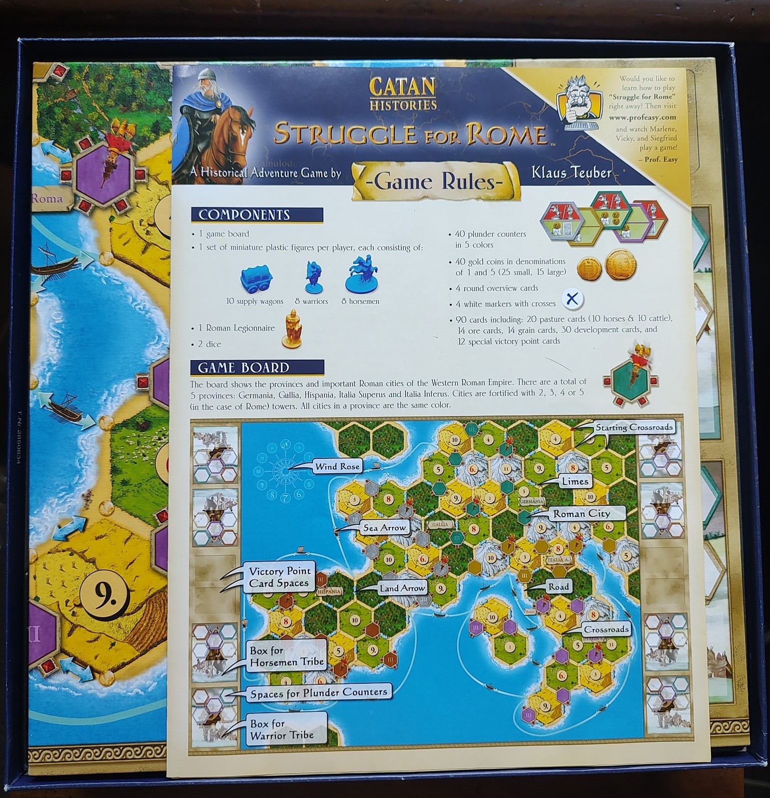 Catan Histories: Struggle for Rome Board Game (Mayfair Games) – 100% Complete