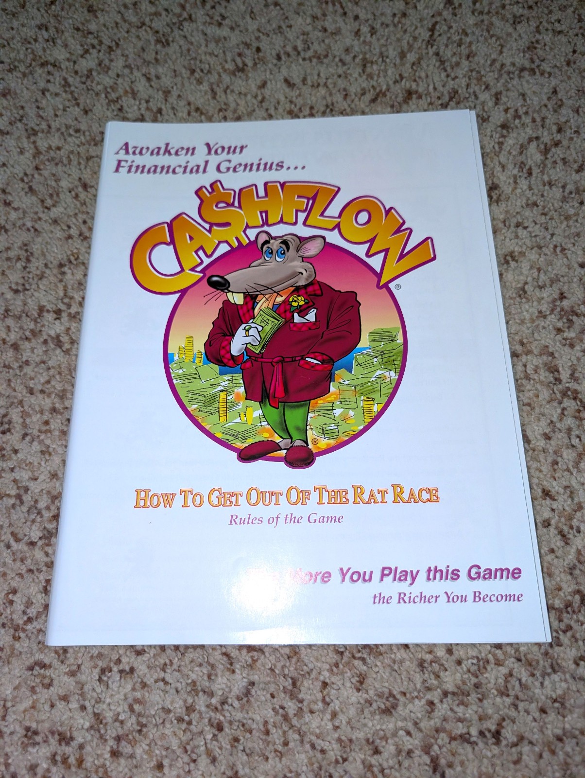 Cashflow Investing 101 Board Game Rich Dad 1999-2002 Almost Complete Playable