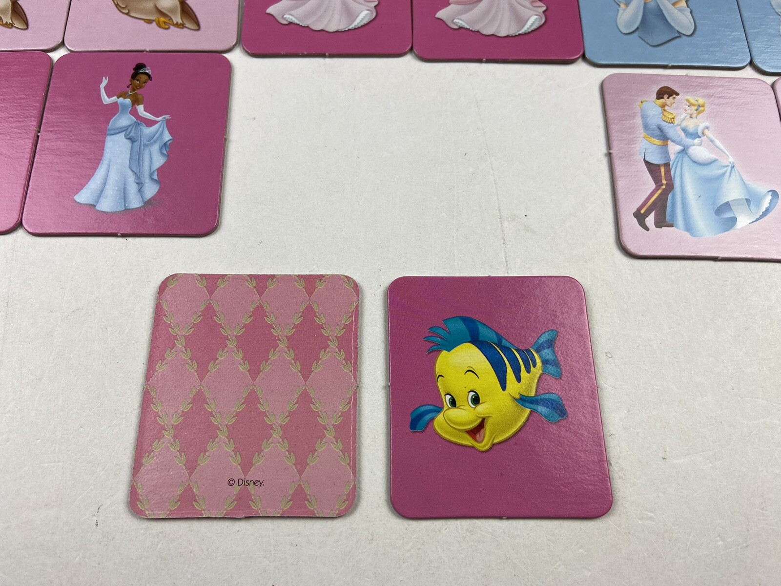Memory Disney Princess Edition Matching Game By Hasbro 2010 COMPLETE! EUC