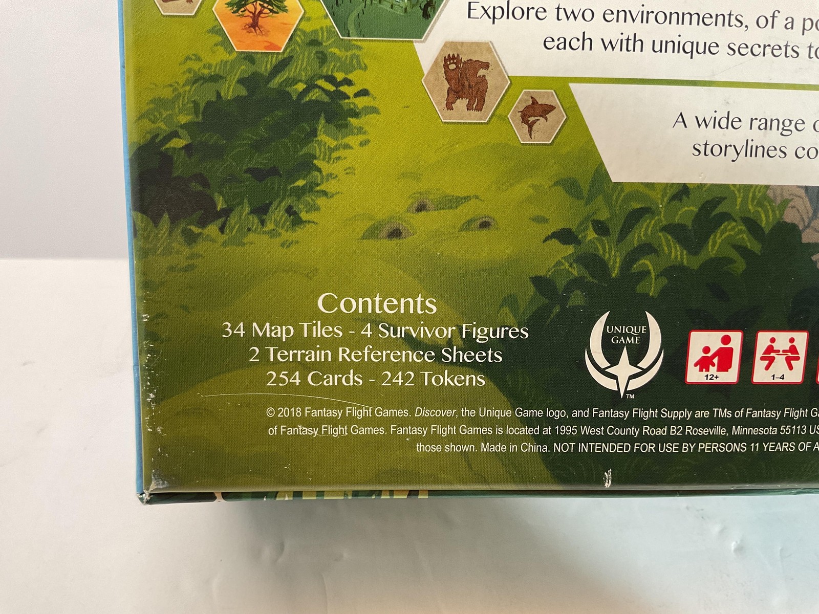 Discover Lands Unknown Board Game Fantasy Flight 2018 Survival Strategy Complete