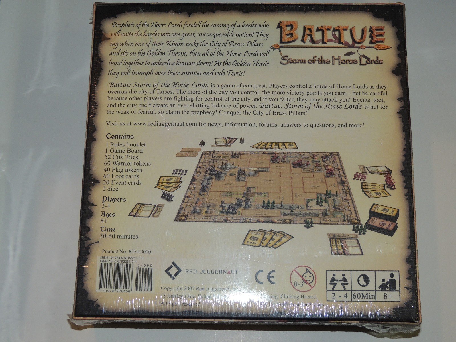BATTUE: STORM OF THE HORSE LORDS BOARD GAME *NEW!* RED JUGGERNAUT