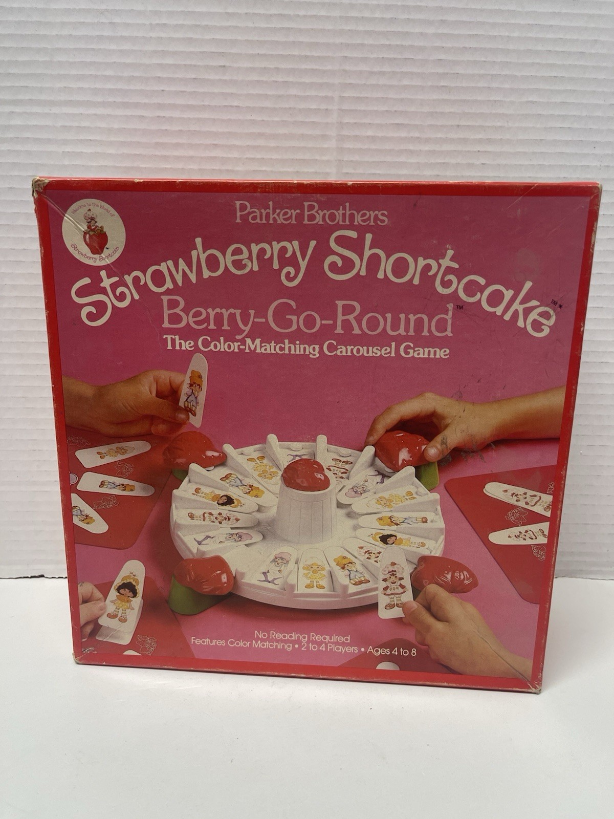 1981 Parker Brothers Strawberry Shortcake Berry-Go-Round Carousel Incomplete
