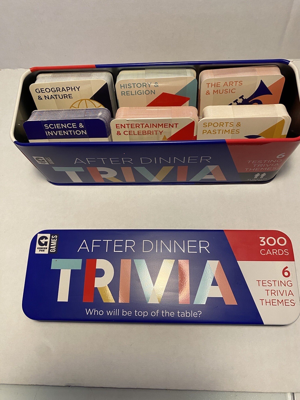 After Dinner Trivia – 300 Cards – 6 Trivia Categories