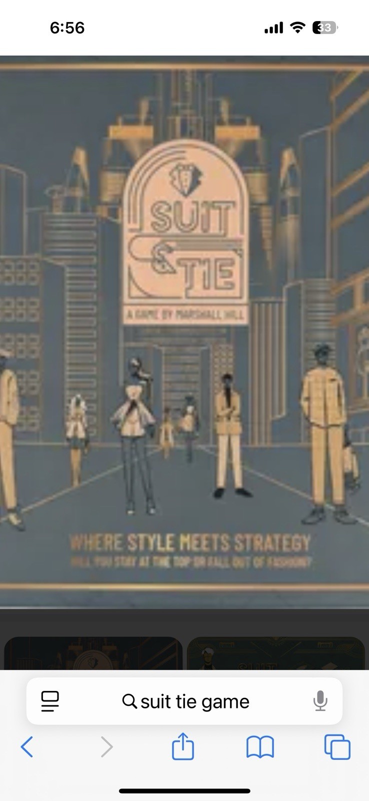 Suit & Tie Travel Board Game New Sealed Box 2-5 Players